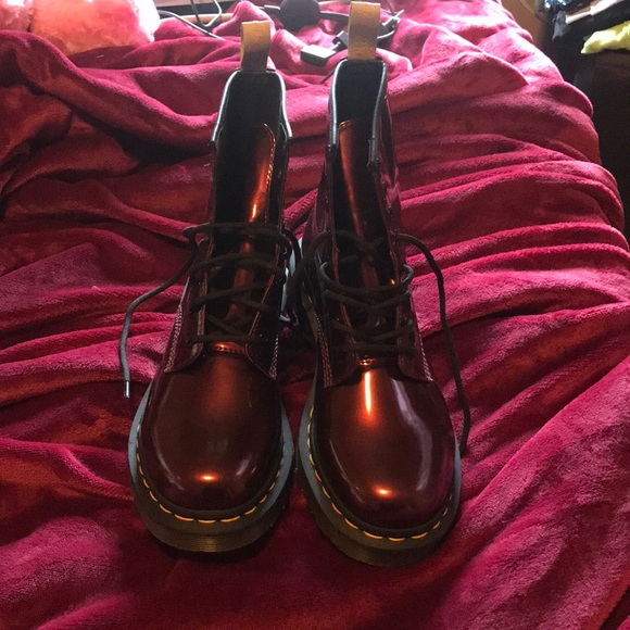 dr martens vegan chrome oxblood